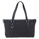 GUCCI GG Canvas Abbey Tote Bag Outlet Black Silver 268640 Auth ep12041-3