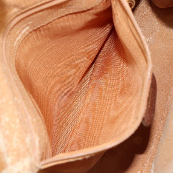 GUCCI Bamboo Hand Bag Leather Brown Gold Auth ep12042