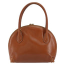 GUCCI Bamboo Hand Bag Leather Brown Gold Auth ep12042-3