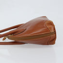 GUCCI Bamboo Hand Bag Leather Brown Gold Auth ep12042-5