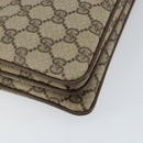 GUCCI GG Supreme Web Sherry Line Bag PVC Beige Gold 904 02 013 Auth ep12043-13