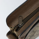 GUCCI GG Supreme Web Sherry Line Bag PVC Beige Gold 904 02 013 Auth ep12043-15