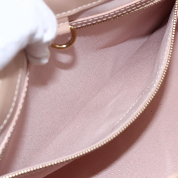 LOUIS VUITTON Vernis Wilshire PM Bag Rose Flow Lantern M91642 LV Auth ep12044