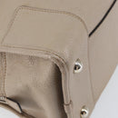 LOEWE Anagram Amazona 36 Hand Bag Leather Gray Silver Auth ep12046-16