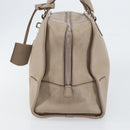 LOEWE Anagram Amazona 36 Hand Bag Leather Gray Silver Auth ep12046-4