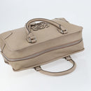 LOEWE Anagram Amazona 36 Hand Bag Leather Gray Silver Auth ep12046-6