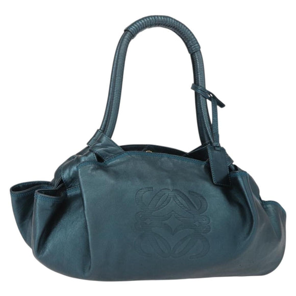 LOEWE Nappa Aire Hand Bag Leather Navy Auth ep12047