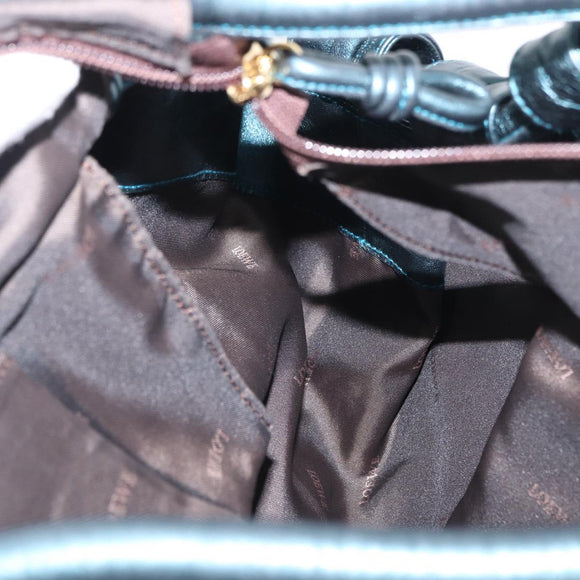 LOEWE Nappa Aire Hand Bag Leather Navy Auth ep12047