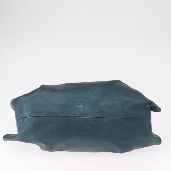 LOEWE Nappa Aire Hand Bag Leather Navy Auth ep12047