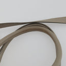 PRADA Hand Bag Leather 2way Gray Gold Auth ep12049-9