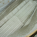 PRADA Hand Bag Leather 2way Gray Gold Auth ep12049-11