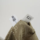 PRADA Hand Bag Leather 2way Gray Gold Auth ep12049-12