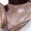 GUCCI GG Supreme Web Sherry Line Shoulder Bag PVC Beige Gold Auth ep12050-17