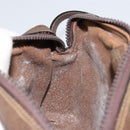 GUCCI GG Supreme Web Sherry Line Shoulder Bag PVC Beige Gold Auth ep12050-19