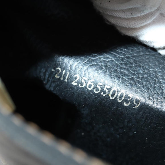 FENDI Pecan Canvas Tote Bag Brown Black Auth ep12054