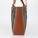 FENDI Pecan Canvas Tote Bag Brown Black Auth ep12054-4
