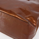 LOUIS VUITTON Monogram Vernis Reade PM Hand Bag Bronze M91146 LV Auth ep12056-15