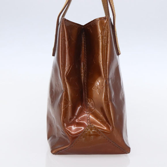 LOUIS VUITTON Monogram Vernis Reade PM Hand Bag Bronze M91146 LV Auth ep12056