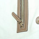 GUCCI Flora Tote Bag Canvas Leather White Gold 247209 Auth ep12057-20