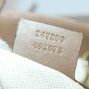 GUCCI Flora Tote Bag Canvas Leather White Gold 247209 Auth ep12057-12