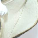 GUCCI Flora Tote Bag Canvas Leather White Gold 247209 Auth ep12057-25