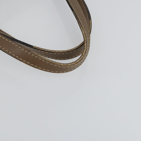 GUCCI Flora Tote Bag Canvas Leather White Gold 247209 Auth ep12057