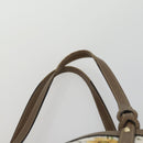 GUCCI Flora Tote Bag Canvas Leather White Gold 247209 Auth ep12057-8
