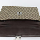 GUCCI GG Supreme Hand Bag PVC Beige Silver 34044 Auth ep12061-15