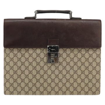 GUCCI GG Supreme Hand Bag PVC Beige Silver 34044 Auth ep12061 - 0