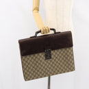 GUCCI GG Supreme Hand Bag PVC Beige Silver 34044 Auth ep12061-22