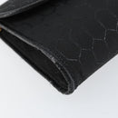 Christian Dior Honeycomb Canvas Chain Shoulder Bag Black Gold Auth ep12064-11