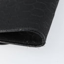 Christian Dior Honeycomb Canvas Chain Shoulder Bag Black Gold Auth ep12064-13
