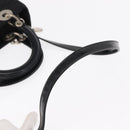 Christian Dior Lady Dior Canage Hand Bag Nylon 2way Black Silver Auth ep12065-9