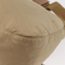 PRADA Shoulder Bag Nylon Beige Silver Auth ep12067-16