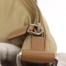 PRADA Shoulder Bag Nylon Beige Silver Auth ep12067-10