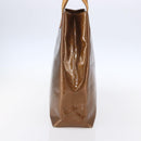LOUIS VUITTON Monogram Vernis Reade MM Hand Bag Bronze M91143 LV Auth ep12070-3