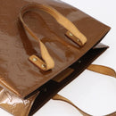 LOUIS VUITTON Monogram Vernis Reade MM Hand Bag Bronze M91143 LV Auth ep12070-6