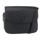 Burberrys Shoulder Bag Leather Black Gold Auth ep12073-1