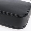 Burberrys Shoulder Bag Leather Black Gold Auth ep12073-12