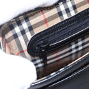 Burberrys Shoulder Bag Leather Black Gold Auth ep12073-14