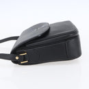 Burberrys Shoulder Bag Leather Black Gold Auth ep12073-4