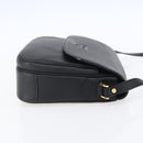 Burberrys Shoulder Bag Leather Black Gold Auth ep12073-5