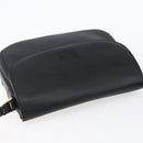 Burberrys Shoulder Bag Leather Black Gold Auth ep12073-6