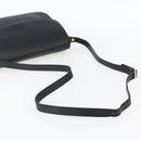 Burberrys Shoulder Bag Leather Black Gold Auth ep12073-7