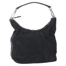 GUCCI Shoulder Bag Nylon Black Silver 000 0602 Auth ep12075-1