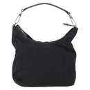GUCCI Shoulder Bag Nylon Black Silver 000 0602 Auth ep12075-2