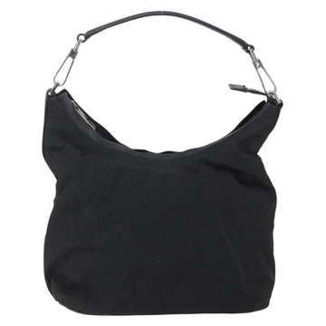 GUCCI Shoulder Bag Nylon Black Silver 000 0602 Auth ep12075 - 0