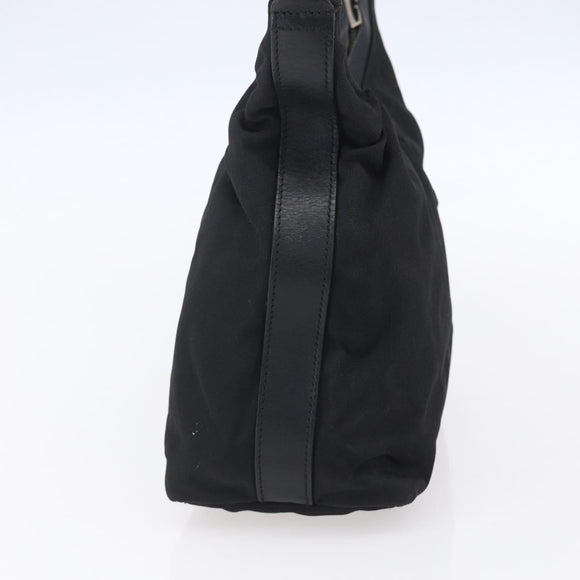 GUCCI Shoulder Bag Nylon Black Silver 000 0602 Auth ep12075