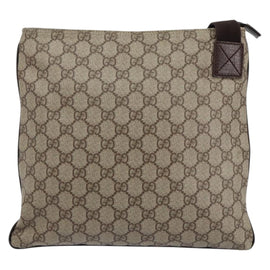 GUCCI GG Supreme Shoulder Bag PVC Beige Silver 141626 Auth ep12076 - 0