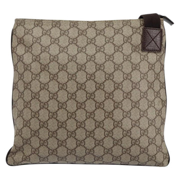 GUCCI GG Supreme Shoulder Bag PVC Beige Silver 141626 Auth ep12076 - 0